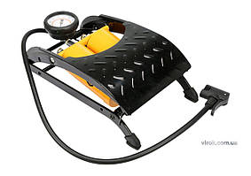 Насос ножний VOREL з манометром до P=7 Bar і 2 циліндрами [6/108] Baumar - Порадуй Себе