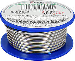 Припій для паяння міді CYNEL : Ø 2 мм, дротяний на котушці m= 100 г [60] Baumar - Порадуй Себе