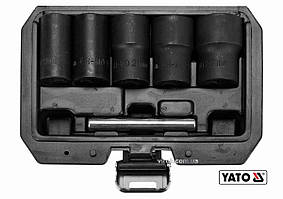 Набір екстракторів YATO : квадрат-1/2",  М17-27 мм, Cr-Mo, для видалення зломаних гвинтів 6 Од. [20] Baumar - Порадуй Себе