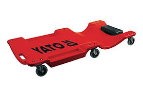 Лежак для ремонту YATO : платформа на 6 коліс, L= 1 м  [1/16] Baumar - Порадуй Себе