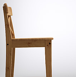 INGOLF Барний стілець зі спинкою, морилка,63 см, 002.178.01, фото 6