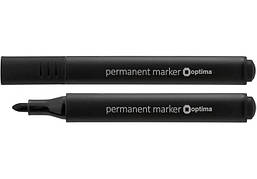 Маркер перманентний Optima 2 мм чорний