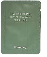 Пенка для умывания с низким pH (пробник) FarmStay Tea Tree Biome Low Ph Calming Cleanser 2 мл