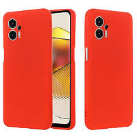 Чохол Fiji Full Soft Premium для Motorola G13 / G23 протиударний бампер з мікрофіброю Red