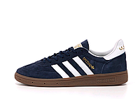 Кроссовки мужские Adidas Spezial темно-синие, кеды мужские Адидас Спешл, код KD-14317