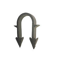 Такерна гарпун-скоба для кріплення труби теплої підлоги Ø16-20 довжина 45мм чорна/червона PREMIUM (1200шт) Baumar - Порадуй Себе