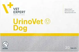 Препарат для собак у разі захворювань сечової системи VetExpert UrinoVet Dog 10 таблеток (5907752658181)