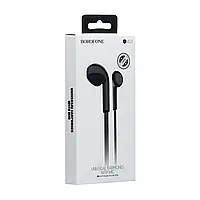 Наушники Borofone BM23 Bright sound universal earphones Black ( с микрофоном )