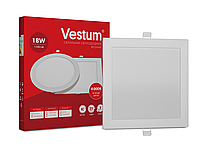 Светильник LED врезной квадратный Vestum 18W 4000K 220V