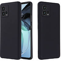 Чохол Fiji Full Soft Premium для Motorola G72 протиударний бампер з мікрофіброю Black