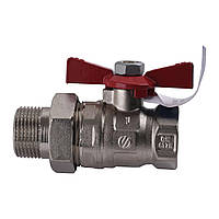 Кран кульовий ARCO    1" SENA 154105 прямий з американкою (754105) Baumar - Порадуй Себя