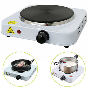 Плита електрична H-002F, на одну конфорку / Настільна одноконфоркова електроплита / Дискова плитка