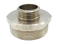 Ниппель редукционный 2" х 1 1/4" НН V&G