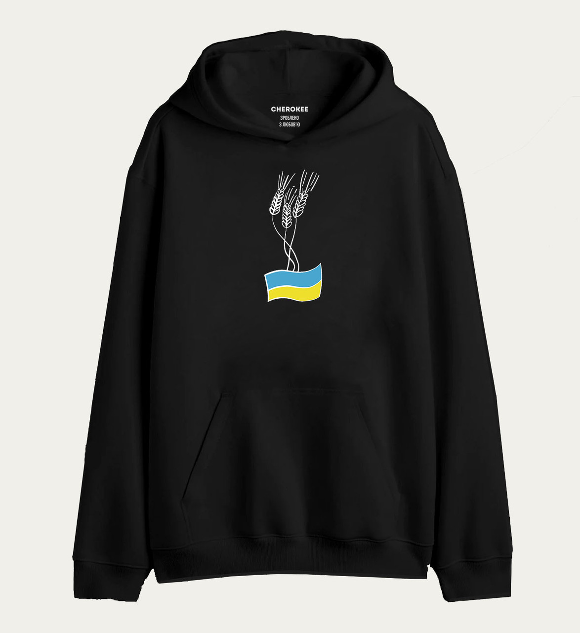 Патріотичне худі з принтом "КОЛОСКИ", фото 1