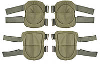 Комплект наколенников и налокотников 2E Tactical, Цвет Зелёный ( Хаки )