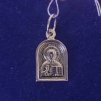 Срібний медальйон чорнений Ісус 1.66 г