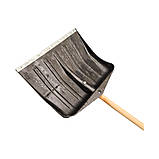 Лопата совкова велика для чищення снігу з ручкою, фото 3