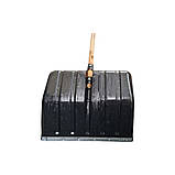 Лопата совкова велика для чищення снігу з ручкою, фото 2