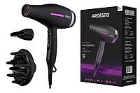 Фен Ardesto HD-Y223PRO 1850-2200Вт/2 скорости, 3 режима, диффузор. Профессиональный фен для волос Цвет чёрный