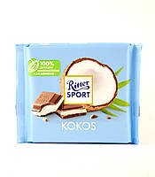 Шоколад молочный с кокосовой начинкой Ritter Sport Kokos 100гр. (Германия)