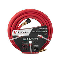 Шланг гібридний, професійний, 20 атм, 8 * 15мм, 10м з латунними швидкороз'ємними сполуками, STORM