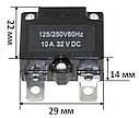 Теплове реле 10A без кнопки, фото 2