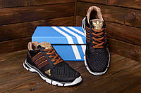 Мужские кроссовки Adidas Tech Flex Brown, мужские летние кроссовки сетка, мужские кроссовки в сетку