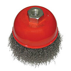 Щітка чашкова 75 мм, для КШМ, М14 (кручений дріт)