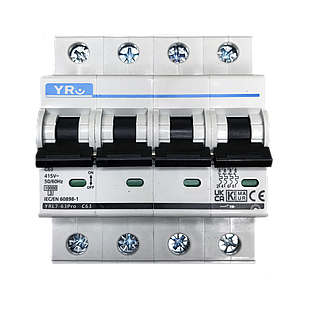 Автоматичний вимикач YRO YRL7-63Pro 63А