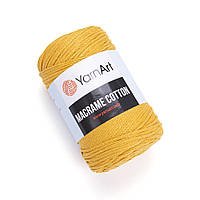 Yarnart MACRAME COTTON (Макраме котон) № 796 жовток (Пряжа, нитки для в'язання макраме)