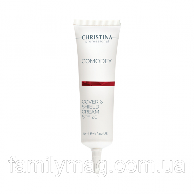 Захисний крем із тоном SPF 20 Комодекс NEW Comodex Cover & Shield Cream Christina 30 мл