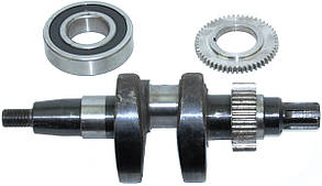 Коленвал мотоблок 186F (c шестернями і підшипником) L288
