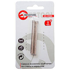 Свердел алмазний трубчастий по склу та кераміці 5 мм