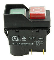 Кнопка бетономешалки / станка 4 контакта 12A CK-21