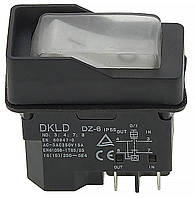 Кнопка рейсмуса JET JWP-12 4 контакта 15A с пружиной DKLD DZ-6