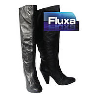 Сапоги женские кожаные черные Fluxa 41р.