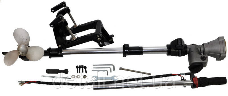 Насадка на мотокосу підвісне човнове кермо з гвинтом, 9T, D - 26mm BEST, фото 1