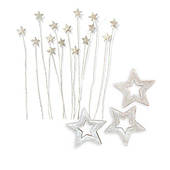 Набір цукрових прикрас "Зірковий набір срібний" (Slado)