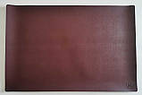 Підкладка на стіл 45*90см, шкір зам з пвх. Бордовий, фото 9