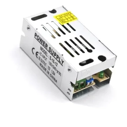 Блок живлення 12V, 15W, 1.25А, металевий корпус, IP20, S-15-12