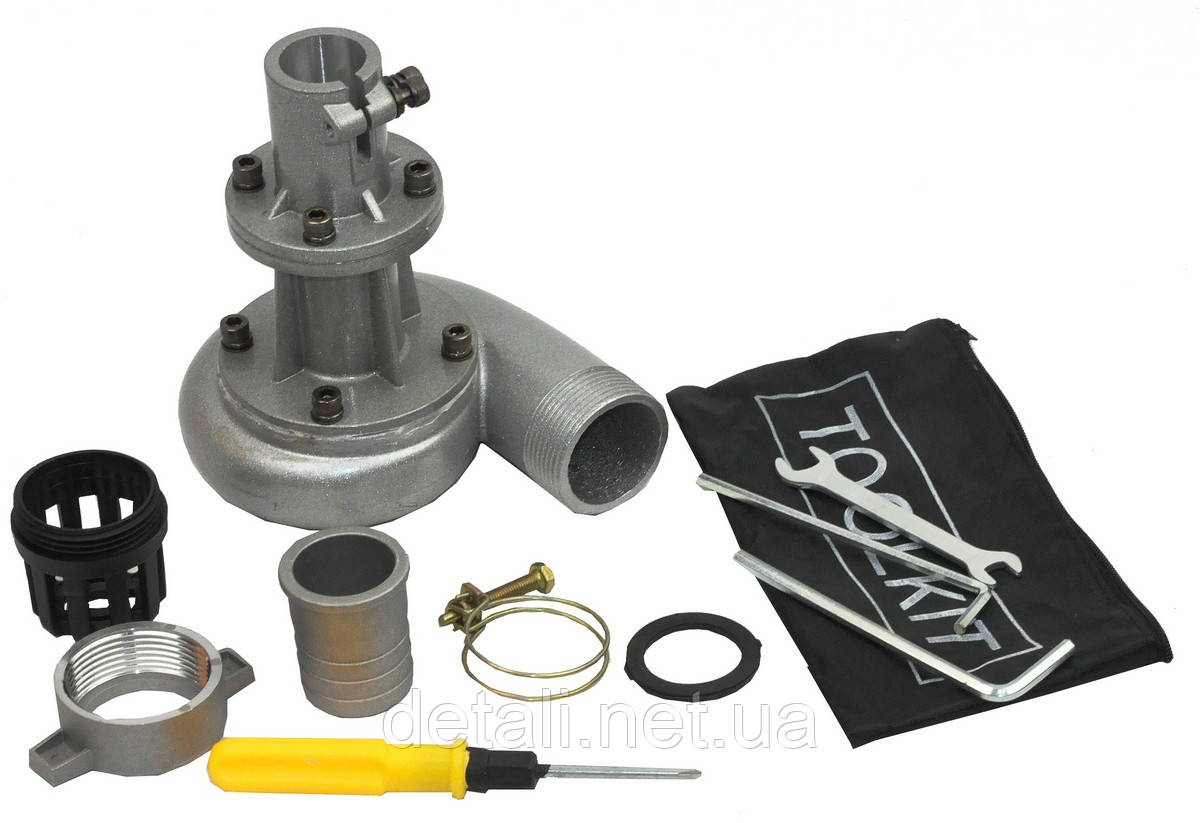 Насадка на мотокосу водяна помпа, 4T(квадрат), D - 28mm, 1 труба, фото 1