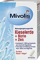 Mivolis Kieselerde Zink Biotin Для здорового волосся, нігтів і шкіри 120 шт.