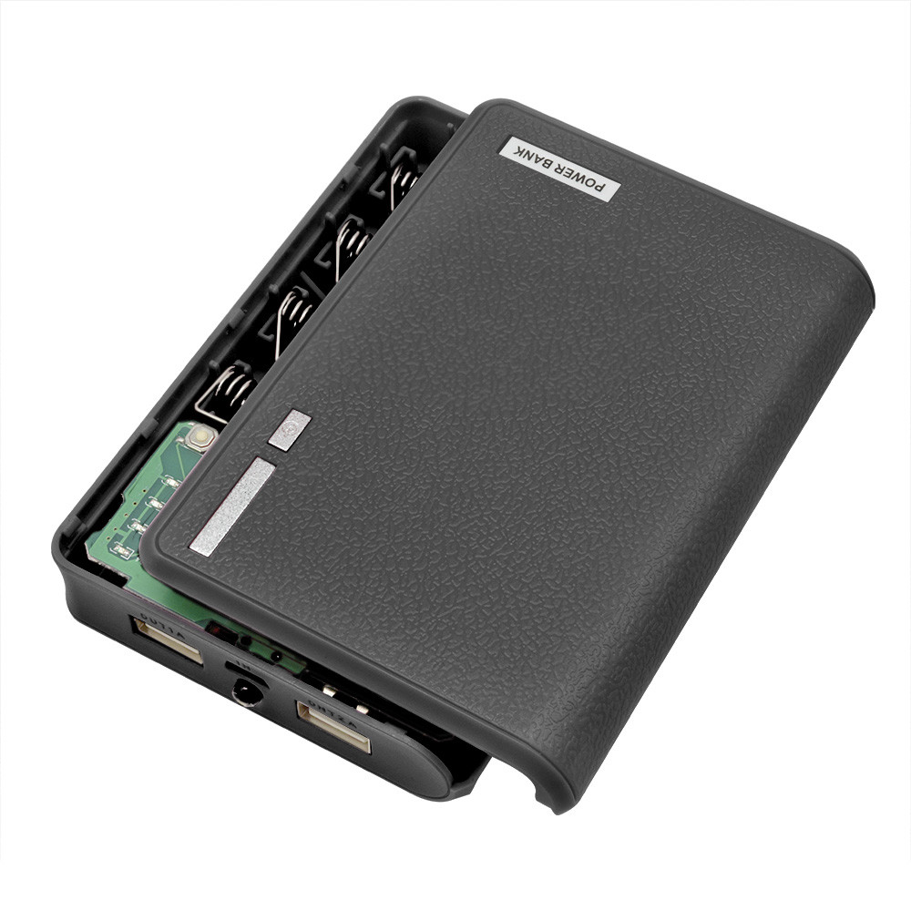 Корпус для POWER BANK 4*18650, Чорний