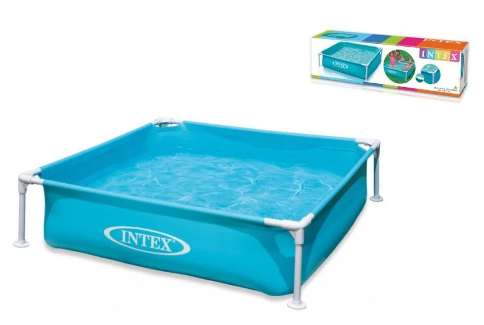 Басейн каркасний Intex 57173 розміром 122х122х30см, фото 1