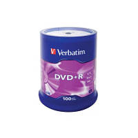 Диск DVD Verbatim 4.7Gb 16X CakeBox 100шт (43551)