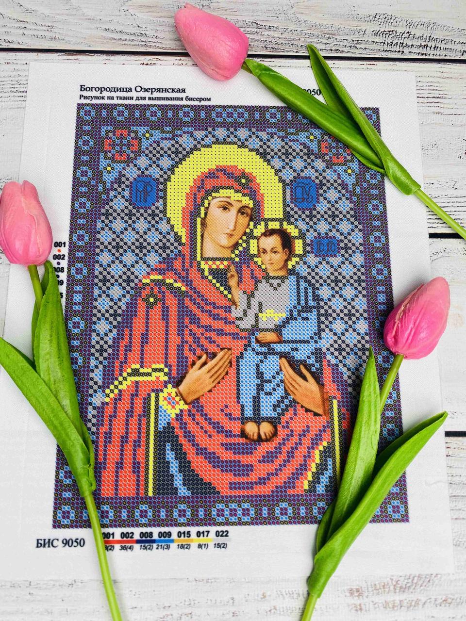 Схема для вишивання бісером Бородіца Озерянська. А4. Габардин