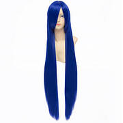 Довгі сині перуки RESTEQ - 100см, пряме волосся, косплей, аніме