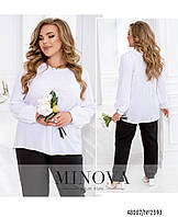 Блуза №2393-білий