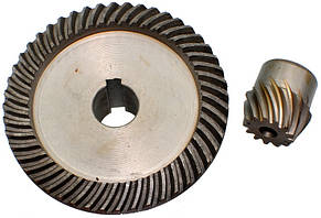 Шестерні (пара) болгарки Кіровка біла (d1 15 * 74 / d2 12 * 24 / h2 24)