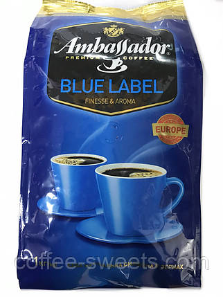 Кава Амбасадор Блю Лейбл Ambassador Blue Label зернова 1кг, фото 1